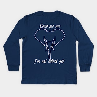 Care for elephants Kids Long Sleeve T-Shirt